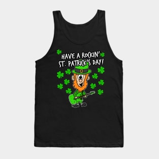 Have A Rockin' St. Patrick's Day Leprechaun Guitar Tank Top